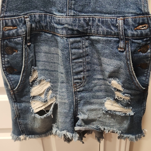 SO Women's Blue Denim Overalls - Picture 5 of 6